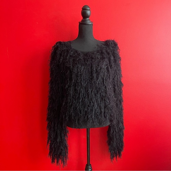 Black Shaggy Sweater S - Picture 7 of 7